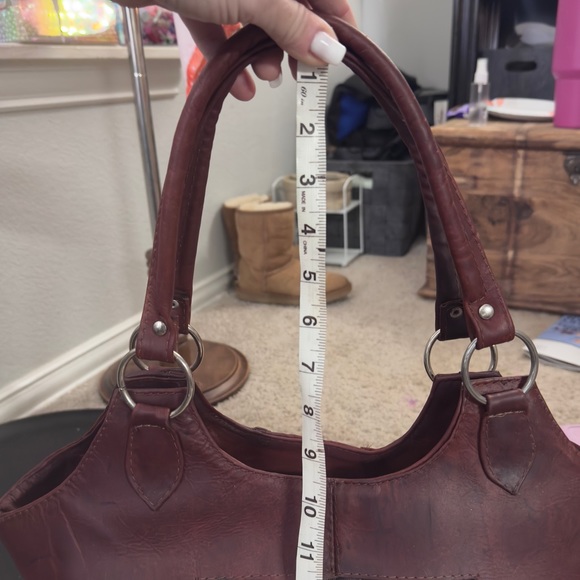 Handmade in Mexico- Red Bark Woven Leather Shoulder Bag‎ - Picture 8 of 14